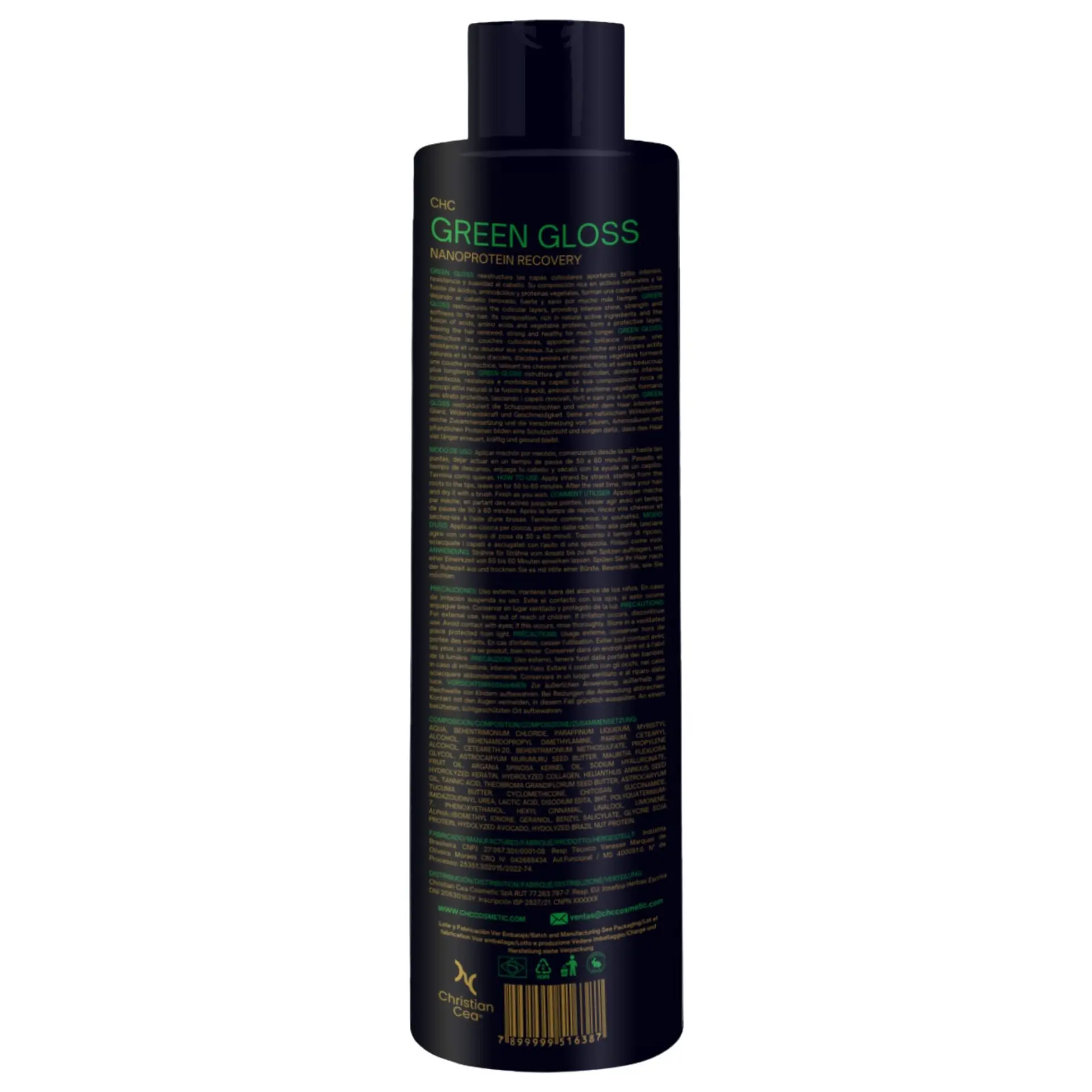 Alisado Vegano Green Gloss Nanoproteínas 1Lts - Imagen 3
