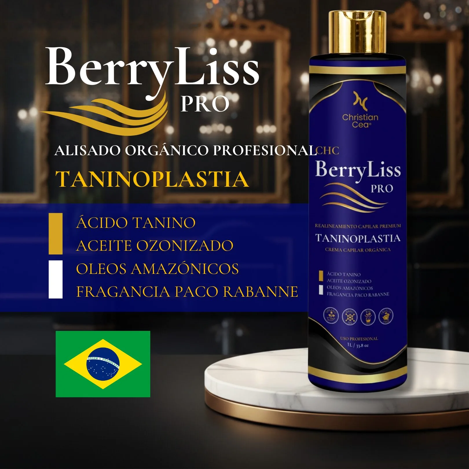 Alisado Orgánico BerryLiss Pro 1 Lt