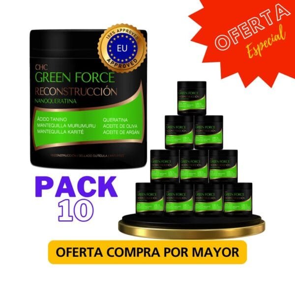 Pack 10 Green Force Reconstrucción 500gr