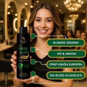 Alisado Vegano Green Gloss Nanoproteínas 1Lts