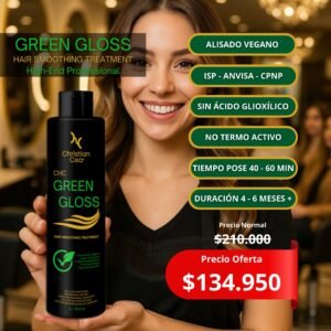 Alisado Vegano Green Gloss Nanoproteínas 1Lts
